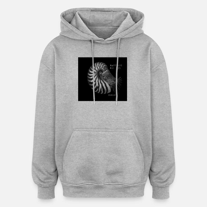 Bateau perlé - Nautilus - Sweat à capuche oversize unisexe - gris chiné