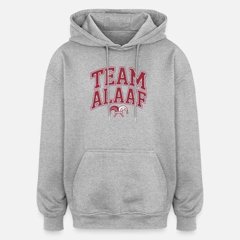 Équipe Alaaf - Carnaval de Cologne - Sweat à capuche oversize unisexe - gris chiné