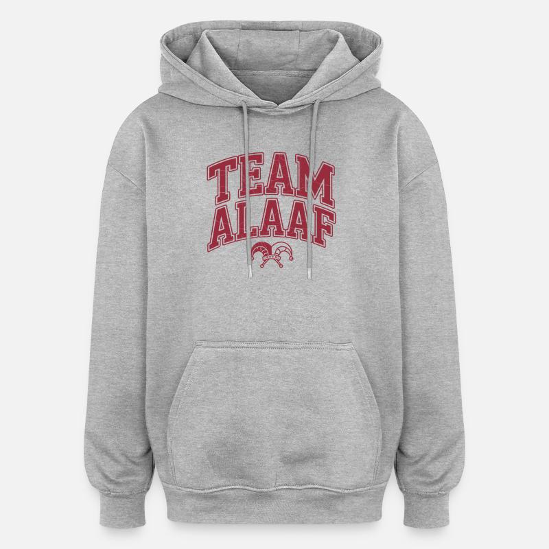 Team Alaaf - Kölner Karneval - Oversized Unisex Hoodie - Grau meliert