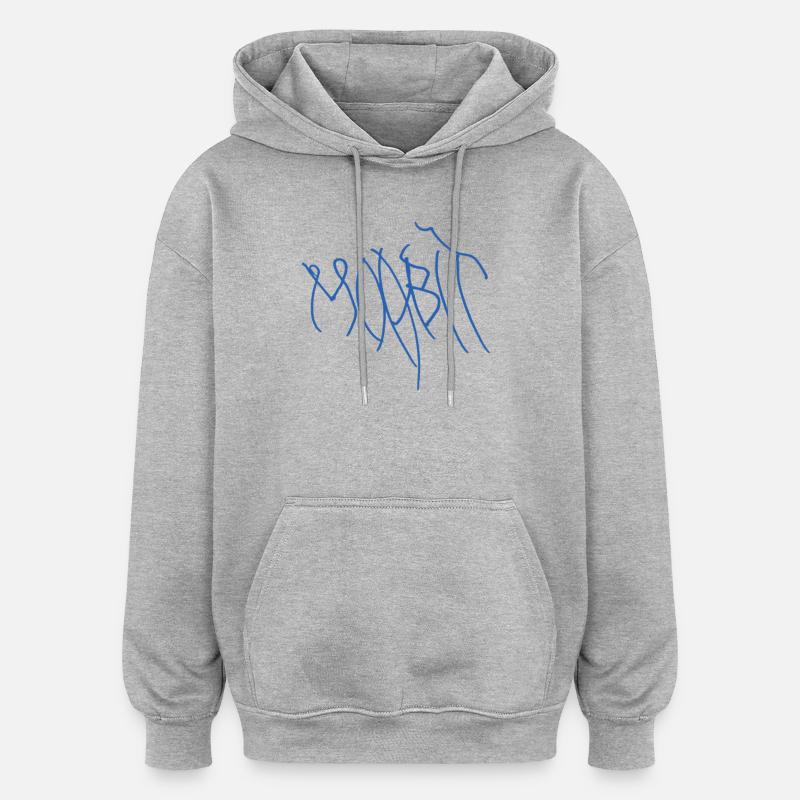 Geschenkidee für echte Moabiter - Oversized Unisex Hoodie - Grau meliert