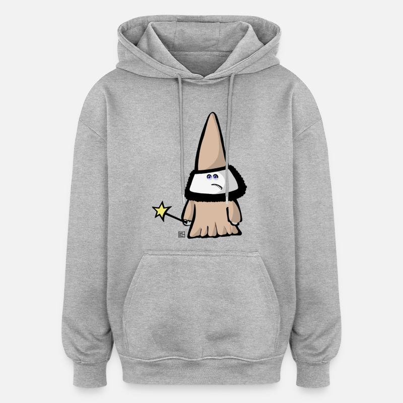 Cosmo Chapeau Cone - Sweat à capuche oversize unisexe - gris chiné
