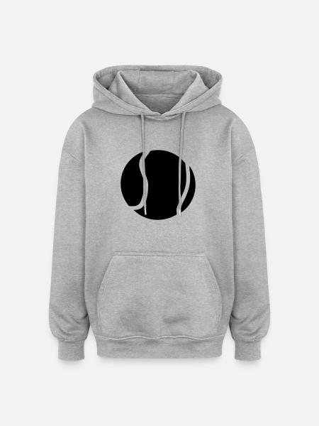 Tennis Ball - Oversized Unisex Hoodie - heather grey