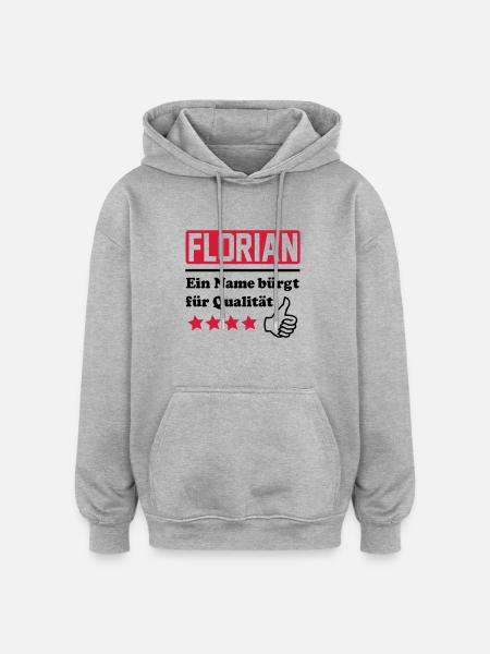 florian - Oversized Unisex Hoodie - heather grey