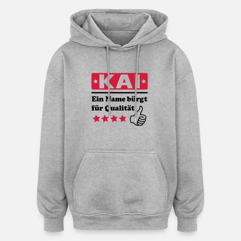 quay - Oversized Unisex Hoodie - heather grey