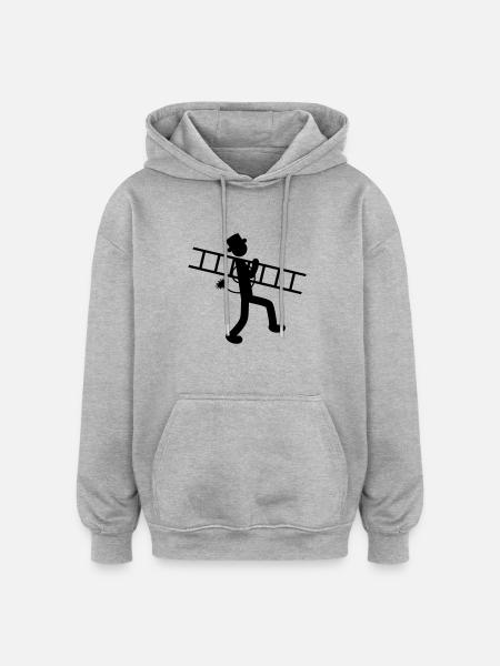 Chimney Sweeper - Oversized Unisex Hoodie - Grau meliert
