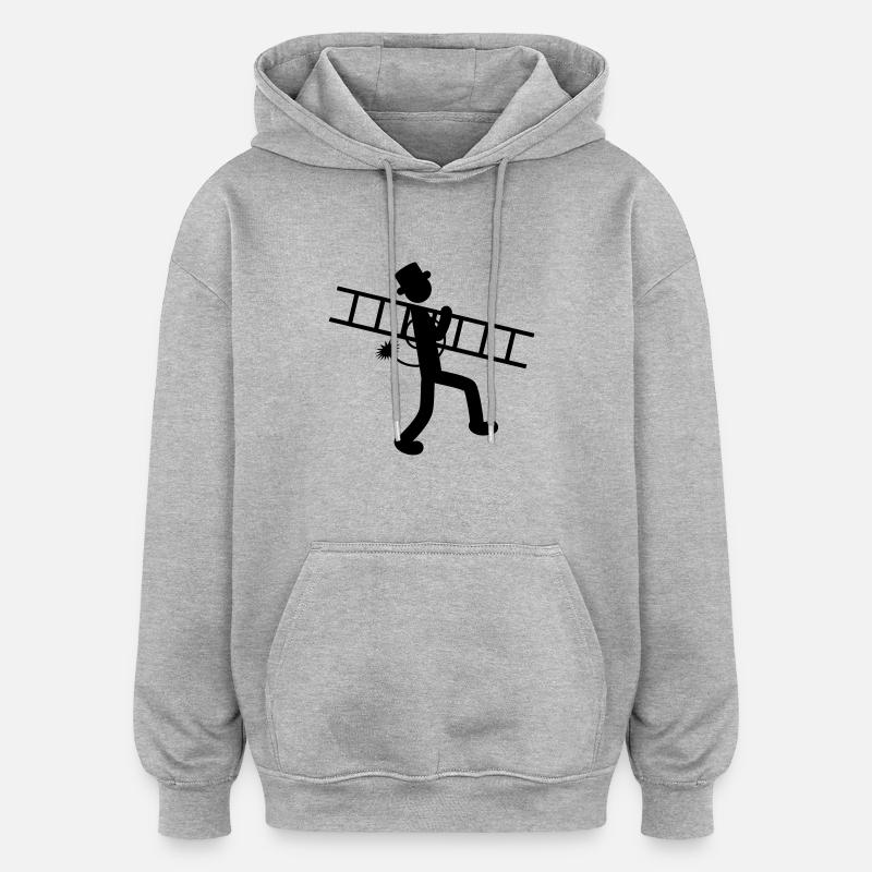 Chimney Sweeper - Oversized Unisex Hoodie - Grau meliert
