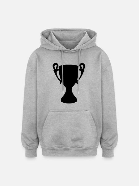 cup - Oversized Unisex Hoodie - heather grey