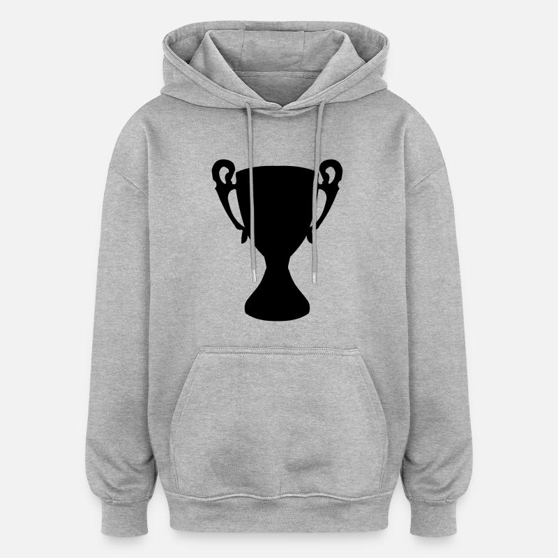 cup - Sweat à capuche oversize unisexe - gris chiné