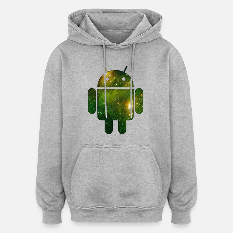 Android - Oversized Unisex Hoodie - heather grey
