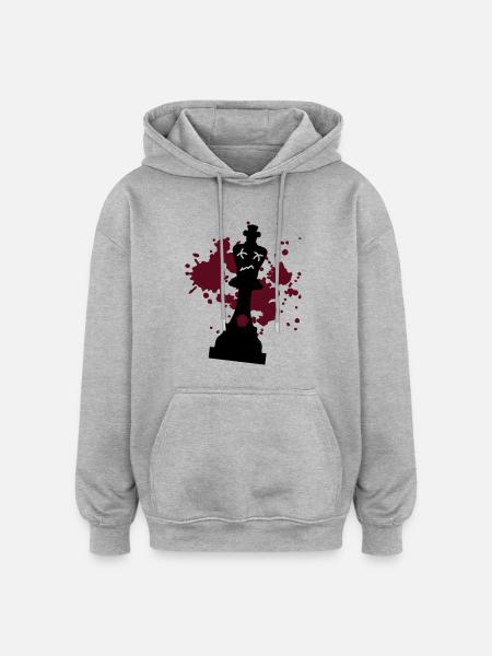 checkmate - Oversized Unisex Hoodie - heather grey