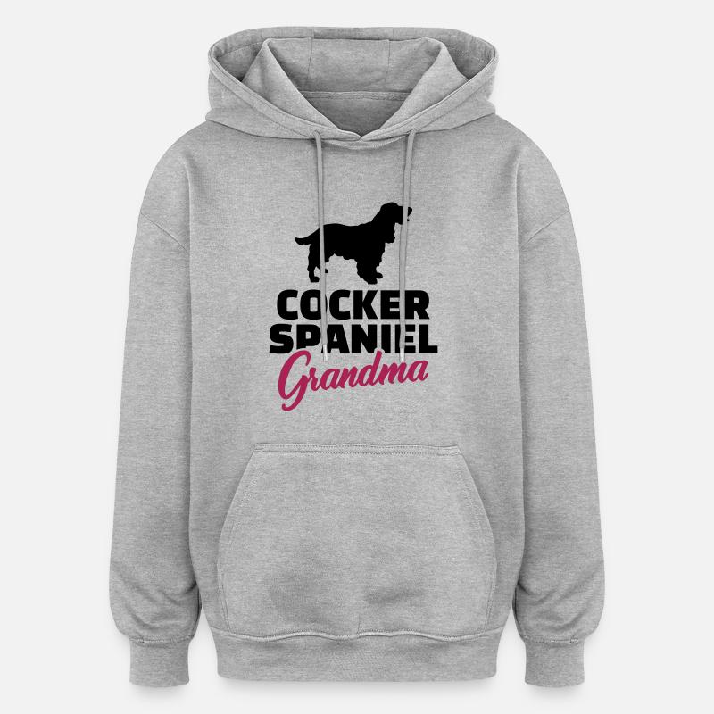 Cocker Spaniel - Oversized Unisex Hoodie - heather grey
