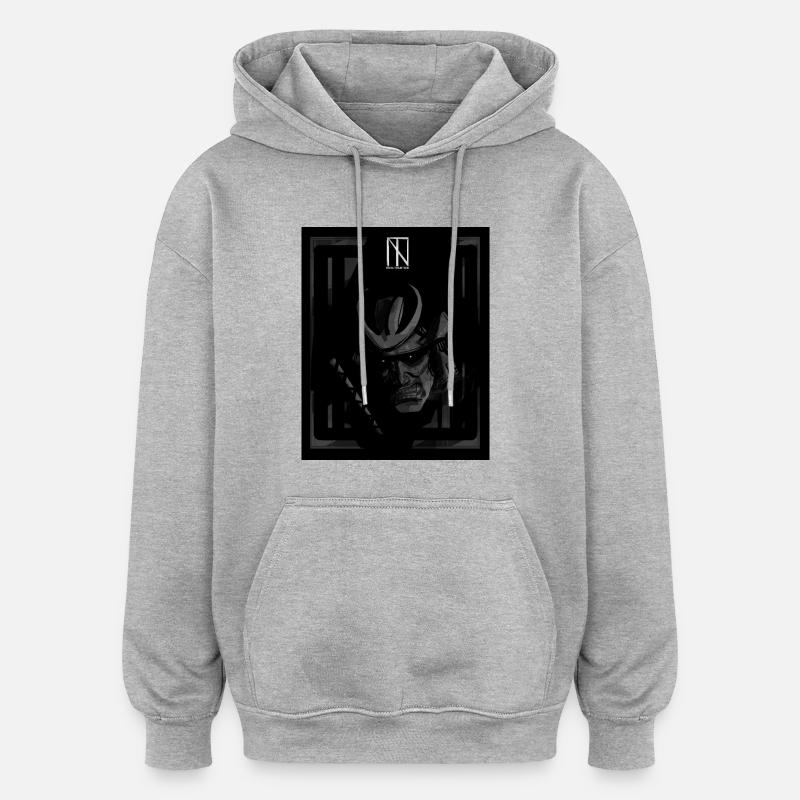 Samurai Grey - Oversized Unisex Hoodie - Grau meliert