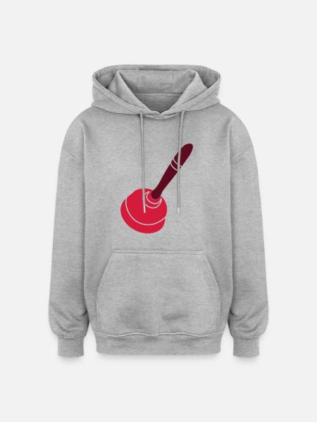 suck - Oversized Unisex Hoodie - heather grey