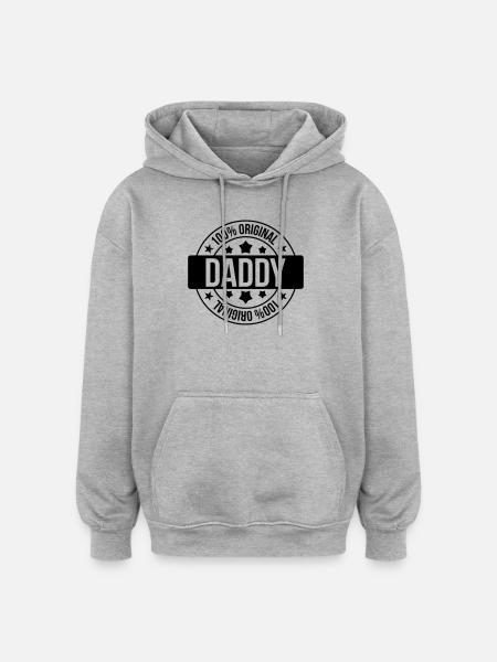 Daddy - Oversized Unisex Hoodie - heather grey