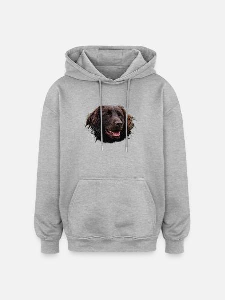 Münsterländer, honden, jachthond - Oversized uniseks hoodie - grijs gemêleerd