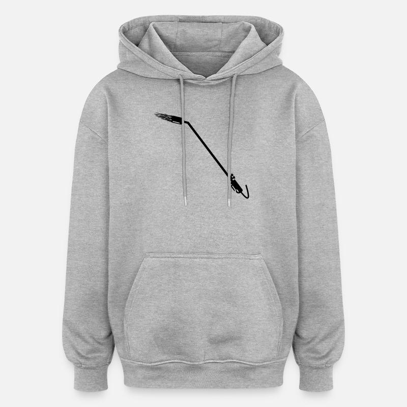 Brûleur à gaz de toiture - Sweat à capuche oversize unisexe - gris chiné