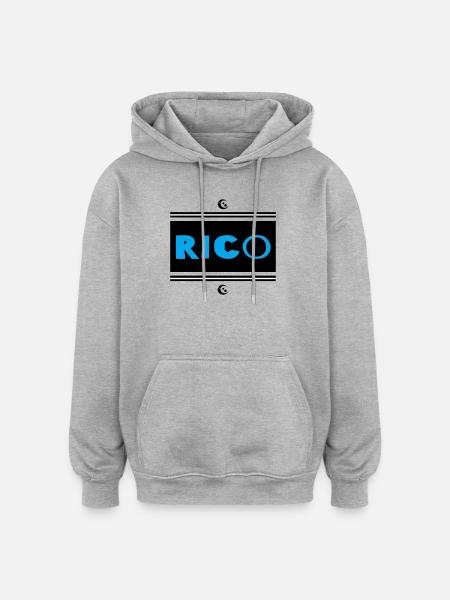 Rico - Oversized Unisex Hoodie - heather grey
