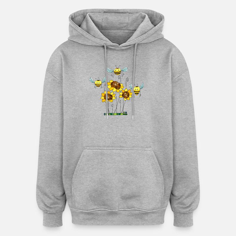 Insects - Oversized Unisex Hoodie - heather grey