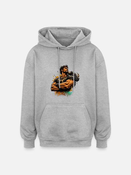 Taurus Man – Astrology Gift - Oversized Unisex Hoodie - heather grey