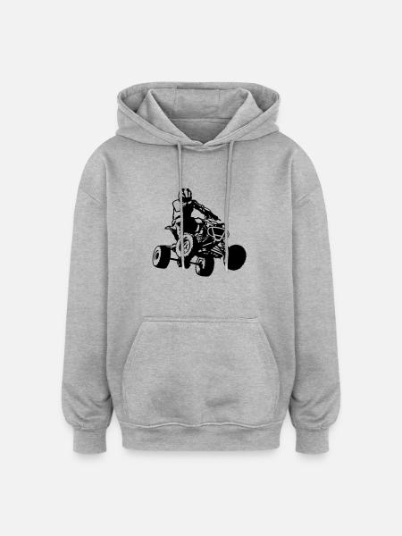 DS450 - Oversized Unisex Hoodie - Grau meliert