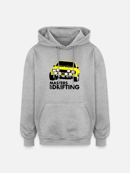 Masters of drifting - Oversized Unisex Hoodie - heather grey