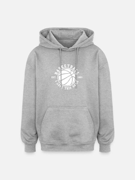 Basketball - Oversized Unisex Hoodie - heather grey