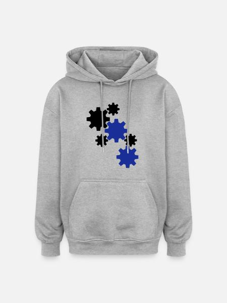 Robotics - Oversized Unisex Hoodie - heather grey