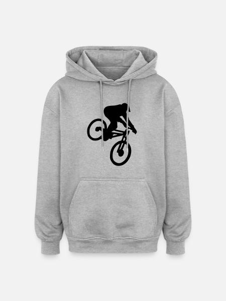 downhill - Oversized Unisex Hoodie - heather grey