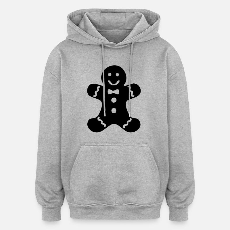 Gingerbread - Sweat à capuche oversize unisexe - gris chiné
