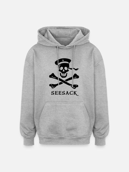~ ~ Duffel Bag - Oversized Unisex Hoodie - heather grey