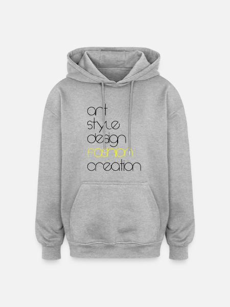 Fashion - Oversized Unisex Hoodie - heather grey
