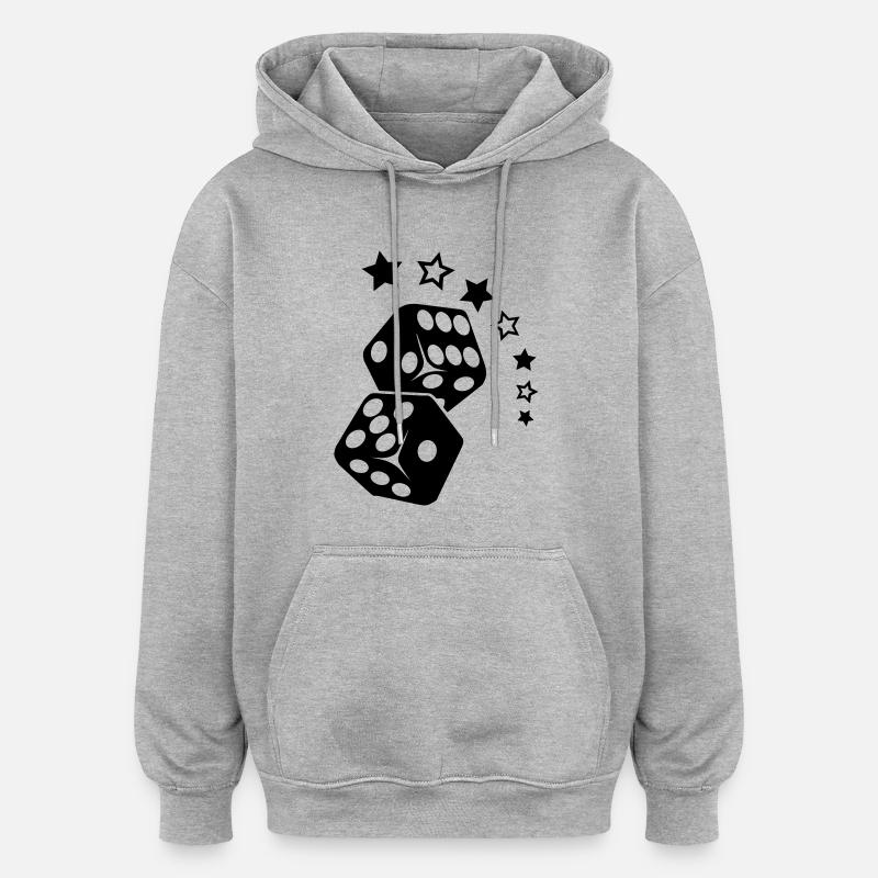 Cube to the Stars - Oversized Unisex Hoodie - heather grey