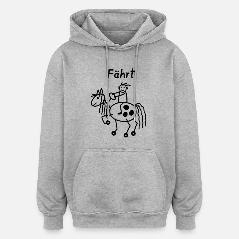 Arrête - Sweat à capuche oversize unisexe - gris chiné