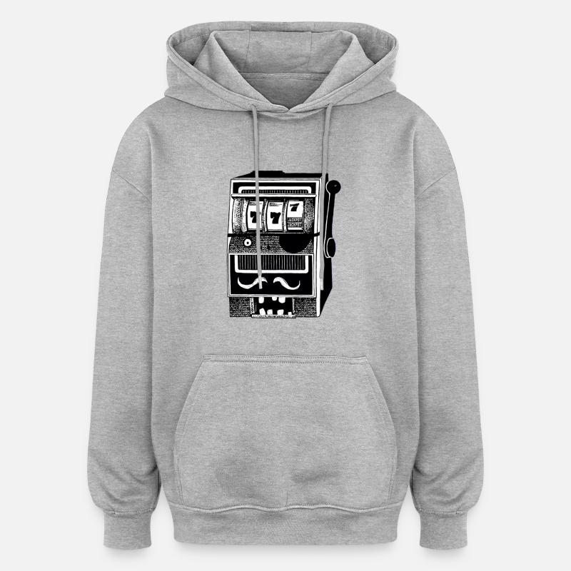 Einarmiger Bandit - Oversized Unisex Hoodie - Grau meliert
