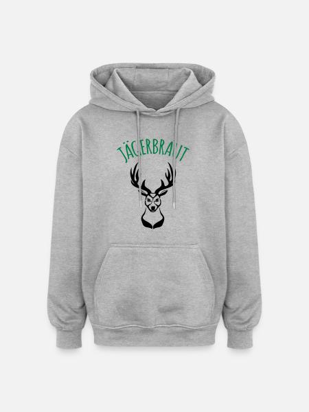 Hunter bride 1c - Oversized Unisex Hoodie - heather grey