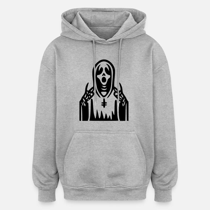 Scream Priest - Oversized Unisex Hoodie - heather grey