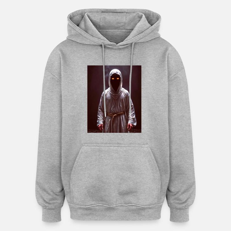 Noppera-bō Geist, der regungslos dasteht, - Oversized Unisex Hoodie - Grau meliert