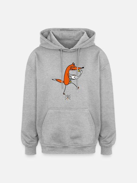 Love for the goose - Oversized Unisex Hoodie - heather grey