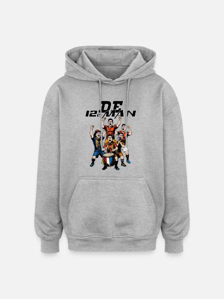 The 12th Man - Oversized Unisex Hoodie - heather grey