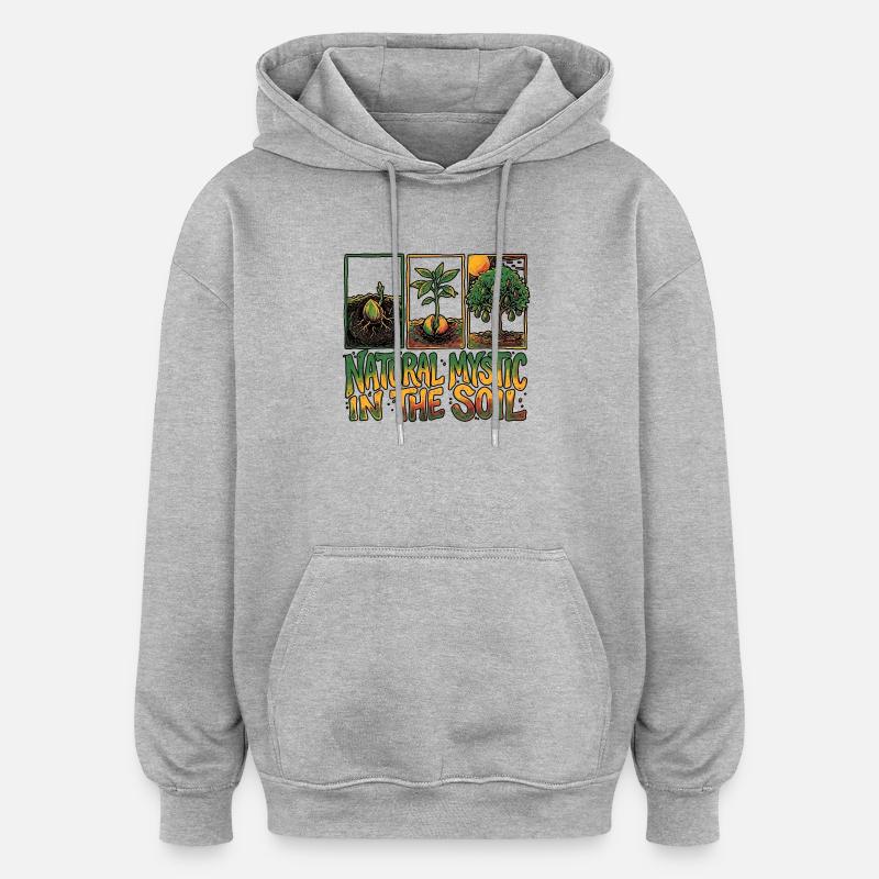 Mystic Reggae Soil - Sweat à capuche oversize unisexe - gris chiné