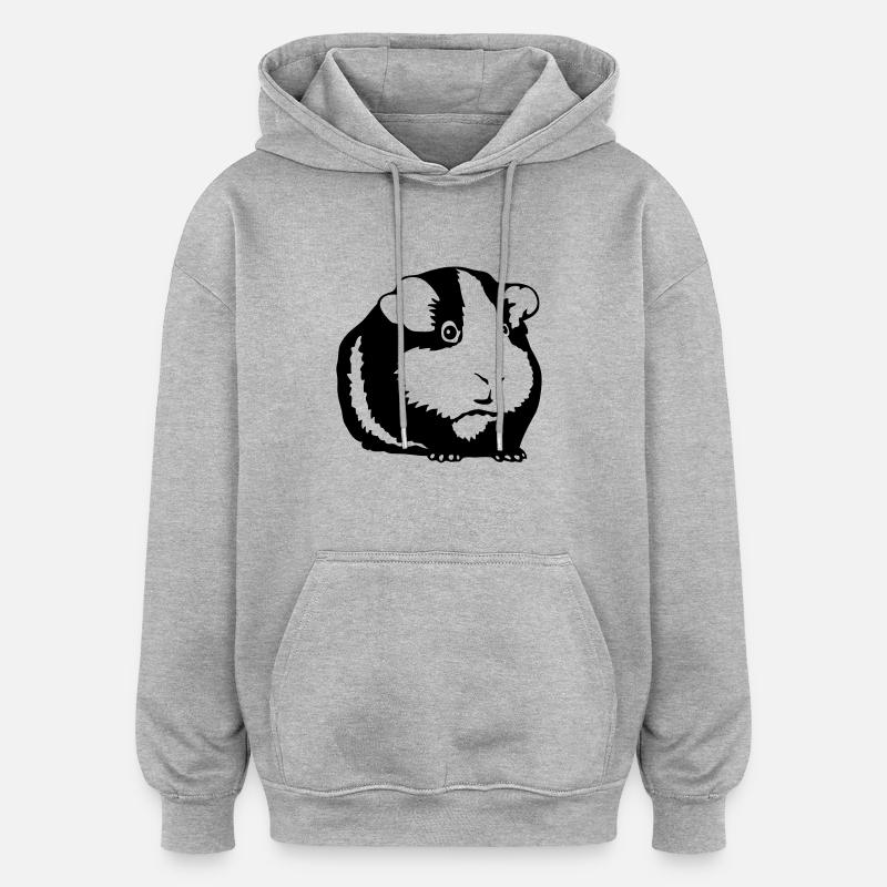 Hamster - Sweat à capuche oversize unisexe - gris chiné