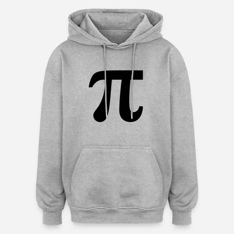 π / ∏ / Pi (Mathématiques / Géométrie) - Sweat à capuche oversize unisexe - gris chiné