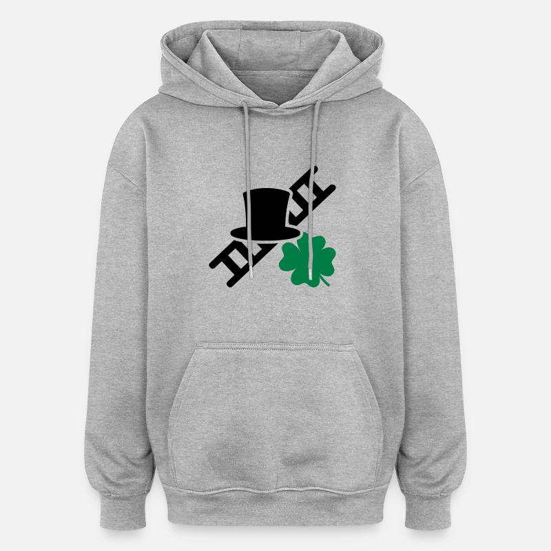 Ramoneur - Sweat à capuche oversize unisexe - gris chiné
