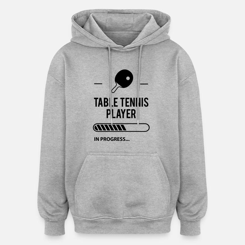 Table Tennis player - Oversized Unisex Hoodie - Grau meliert