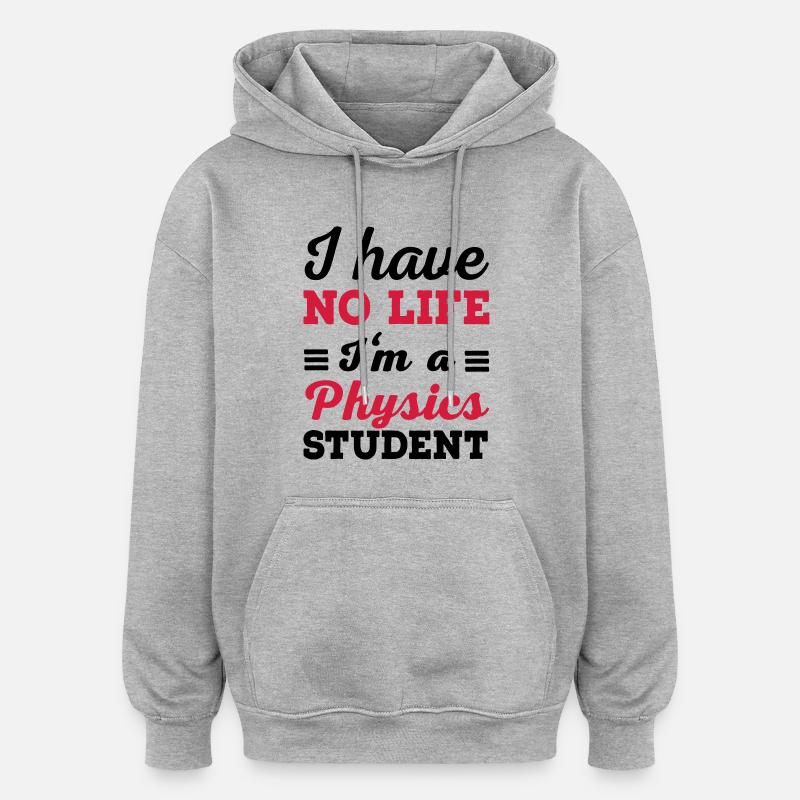 Physique - Sweat à capuche oversize unisexe - gris chiné