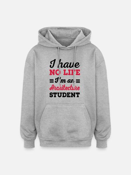 architecture - Oversized Unisex Hoodie - heather grey