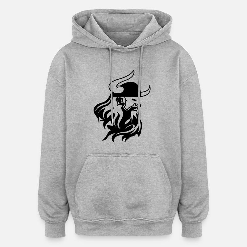 wikinger_00 - Oversized Unisex Hoodie - heather grey
