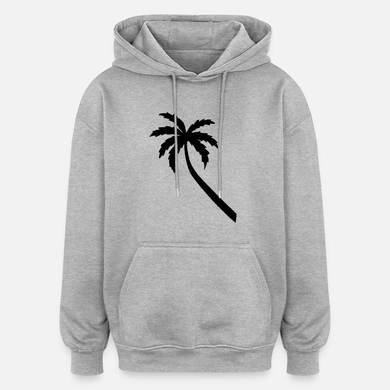 palme - Oversized Unisex Hoodie - Grau meliert