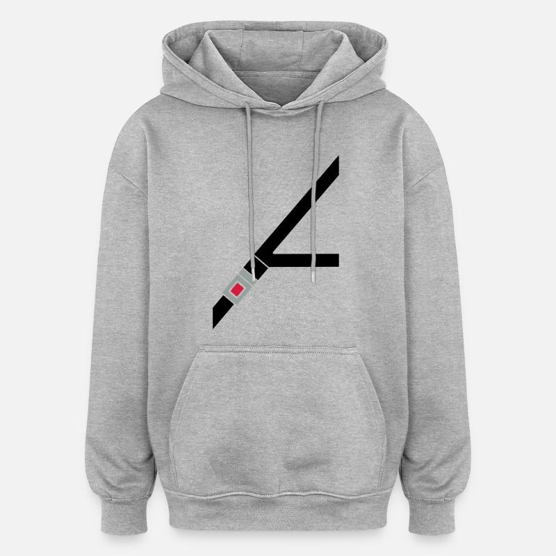 ceinture de sécurité - Sweat à capuche oversize unisexe - gris chiné