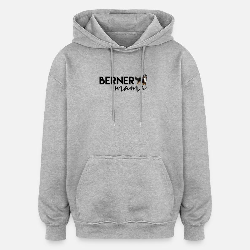 Bouvier bernois - Sweat à capuche oversize unisexe - gris chiné